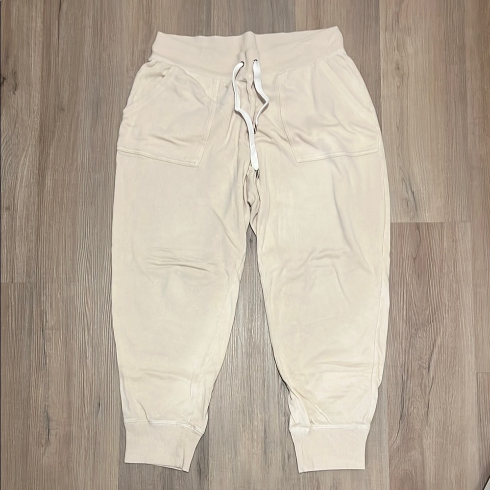 Aerie Cream Jogger Pants - Picture 2 of 4